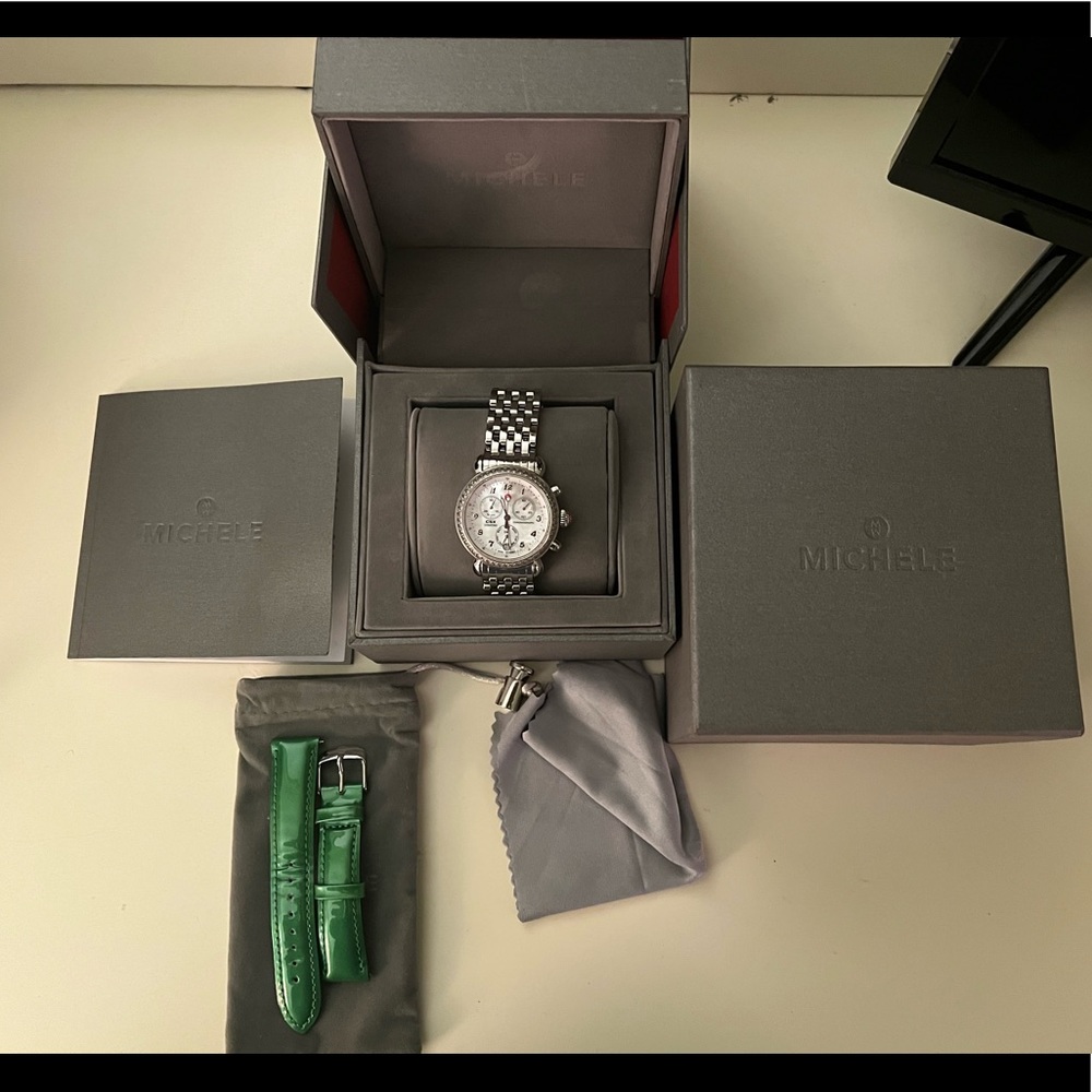 Michele CSX 36 SS Diamond Watch